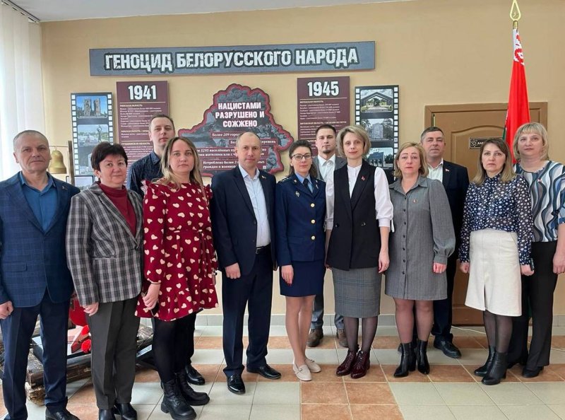 В Деречинской средней школе торжественно открыли экспозицию Геноцид белорусского народа